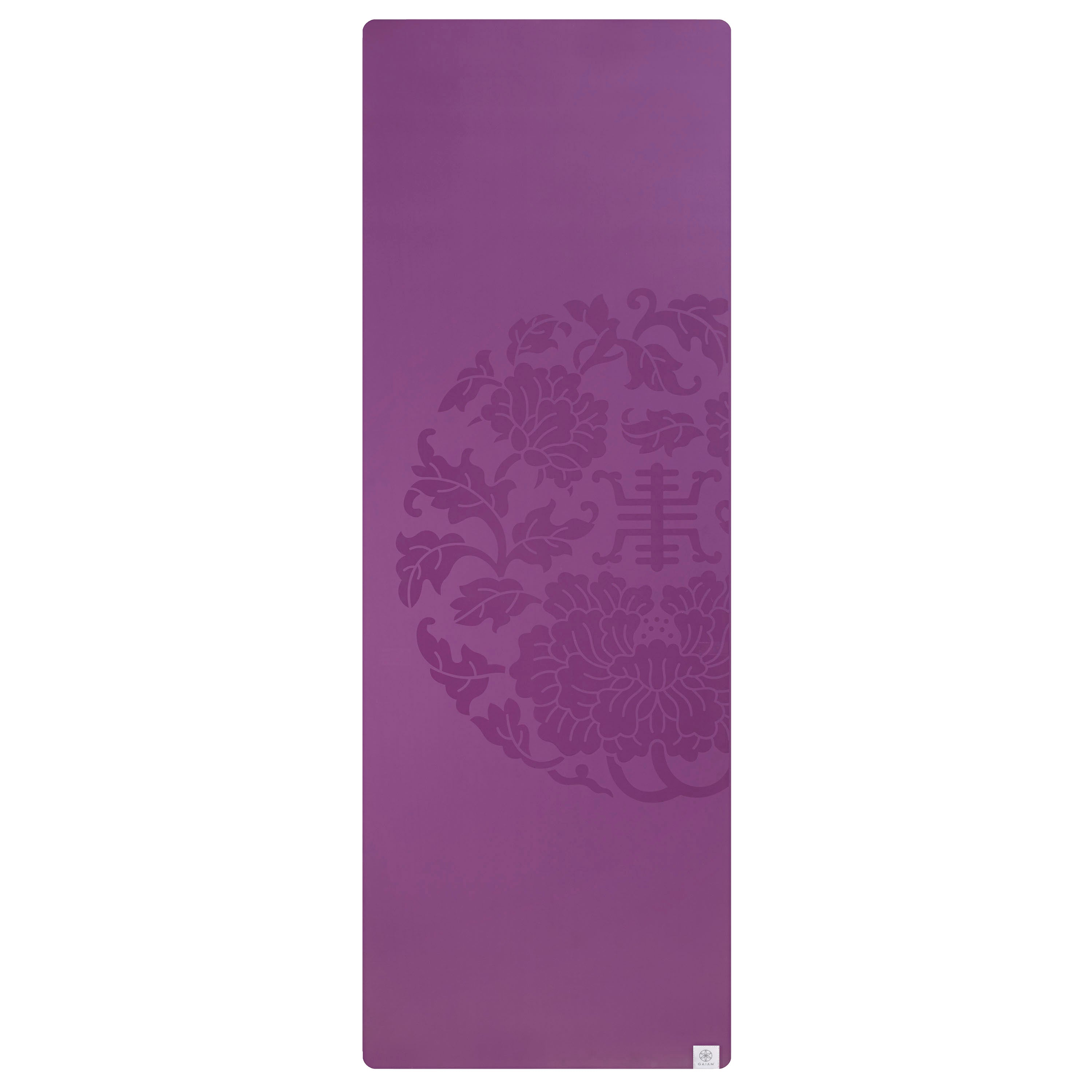 Gaiam Performance Dry-Grip Yoga Mat (5mm) flat